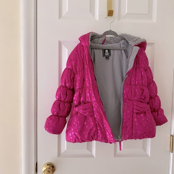 Hot Pink Winter Jacket Kids - Picture 4 of 5